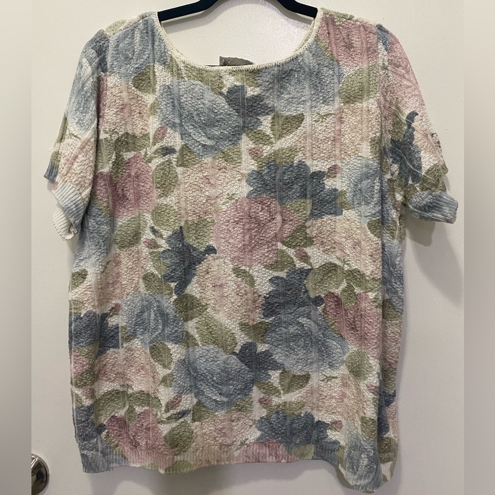 Vintage Pastel Floral Top - Picture 4 of 4